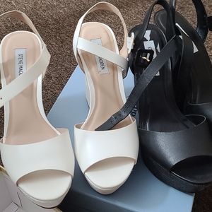 2 pairs of Steve Madden wedges